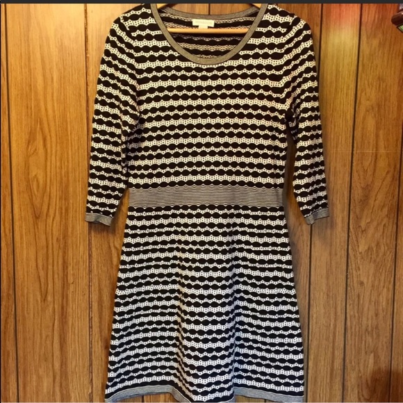 monsoon black and white dress